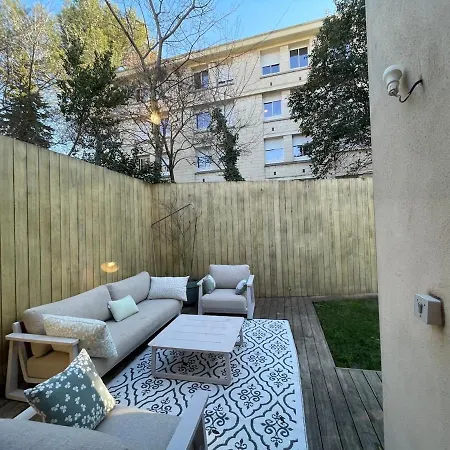 Glass And Wood Designer With Garden In Centertown