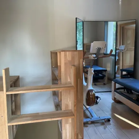 Glass And Wood Designer With Garden In Centertown
